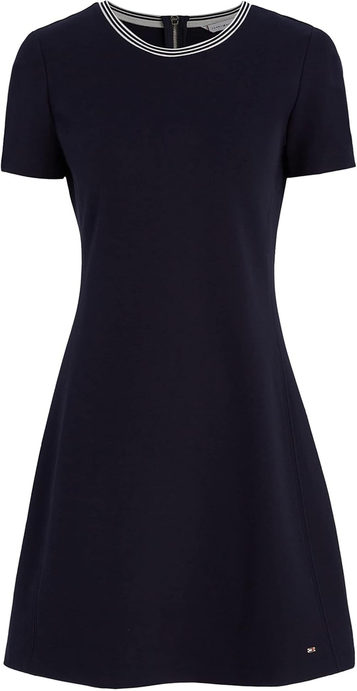 Tommy Hilfiger Damen Fit & Flare Kleider 36W Blau (Desert Sky), 36W Blau (Desert Sky)