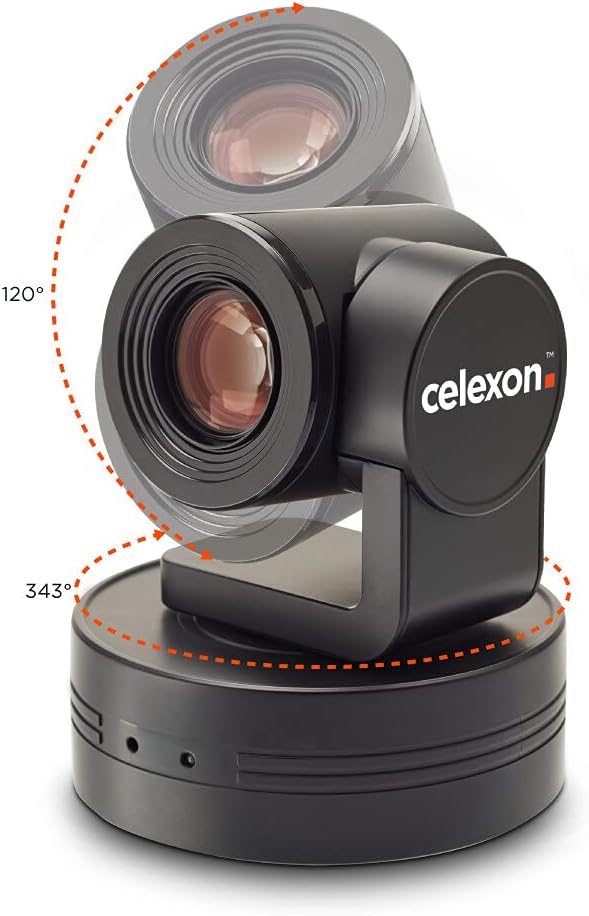 celexon Full HD Videokonferenzsystem VKS2040 - PTZ Kamera und Lautsprecher - Plug and Play - Audio-