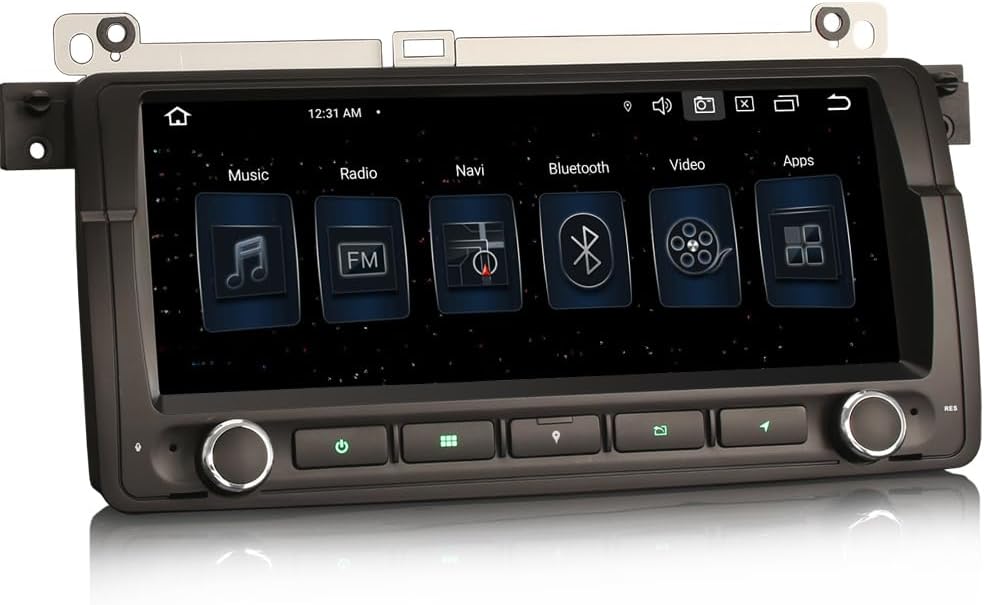 ERISIN 8.8 Zoll Android 12 Autoradio für BMW 3 Series M3 E46 Rover 75 MG ZT Unterstützt GPS-Navi Car