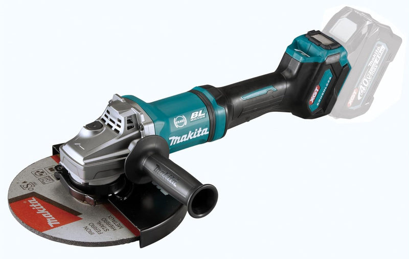 makita GA038GZ Winkelschleifer 40V max. (ohne Akku, ohne Ladegerät), Petrol, Winkelschleifer