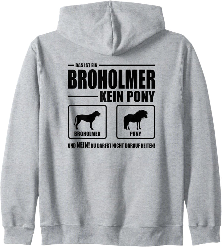 Broholmer Kein Pony Hund Hunde Hundespruch Kapuzenjacke