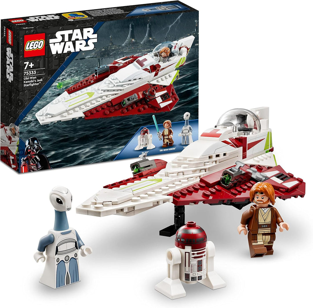 LEGO Star Wars Ahsoka Tanos T-6 Jedi Shuttle Set, baubares Raumschiff-Spielzeug & Star Wars Obi-Wan