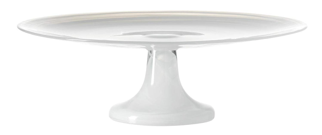 LEONARDO HOME Alabastro Torten-Platte, Teller mit Fuss, Glas-Platte für Torten, Kuchen, Cupkackes in