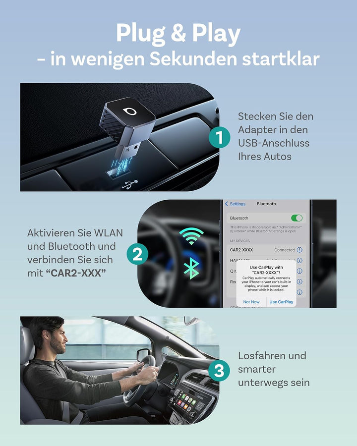 Ottocast Mini Pot, 2026 Upgrade Wireless CarPlay &amp; Android Auto Adapter