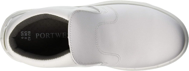 Portwest Steelite Schlupf-Sicherheitsstiefel S2, Grösse: 42, Farbe: Weiss, FW83WHR42 42 EU Weiss, 42