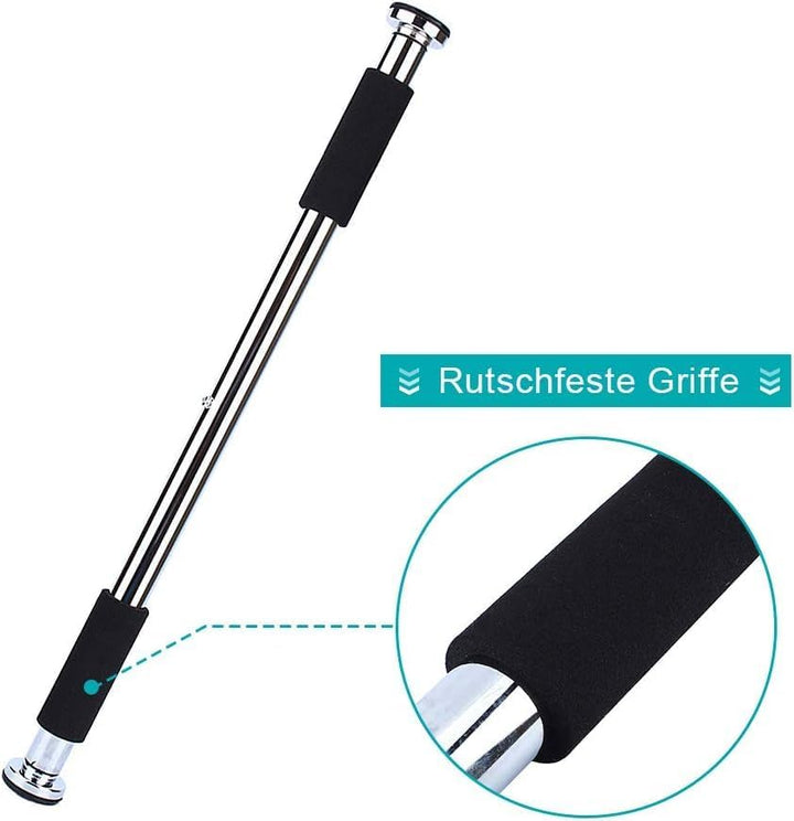 Übungsstange Klimmzugstange 62-100cm verstellbare Innentür horizontale Stange hochziehbare–Pull Up S