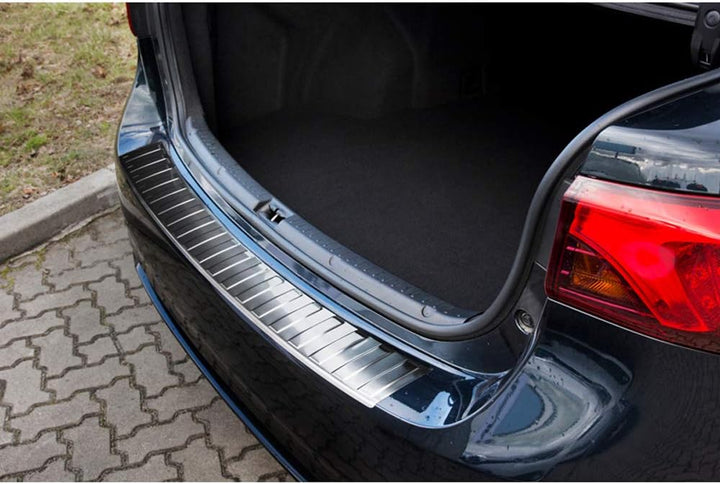 Avisa Schwarz Edelstahl Heckstossstangenschutz kompatibel mit Peugeot Traveller/Citroën Spacetourer/