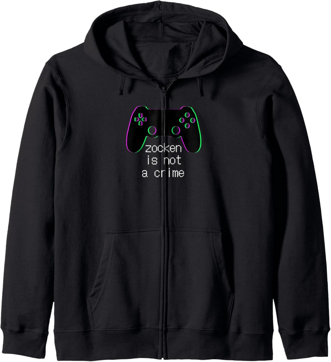 zocken is not a crime - controller - gamer - gaming - nerd Kapuzenjacke
