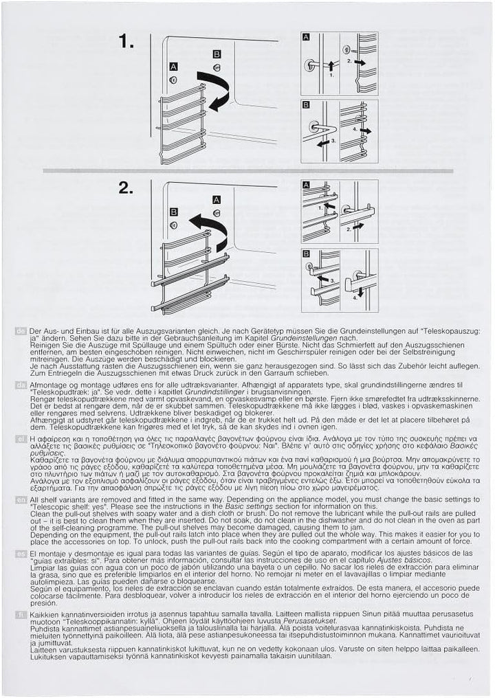 easyPART Kompatibel/Ersatz für BOSCH 17007521 Auszugsschienen Set für 3 Backbleche Roste in Backofen