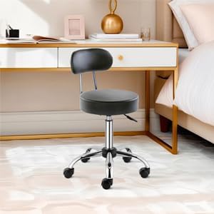 LEADZM Rollhocker Drehhocker Praxishocker Arbeitshocker Bürohocker Hocker 360° Drehbar mit höhenvers