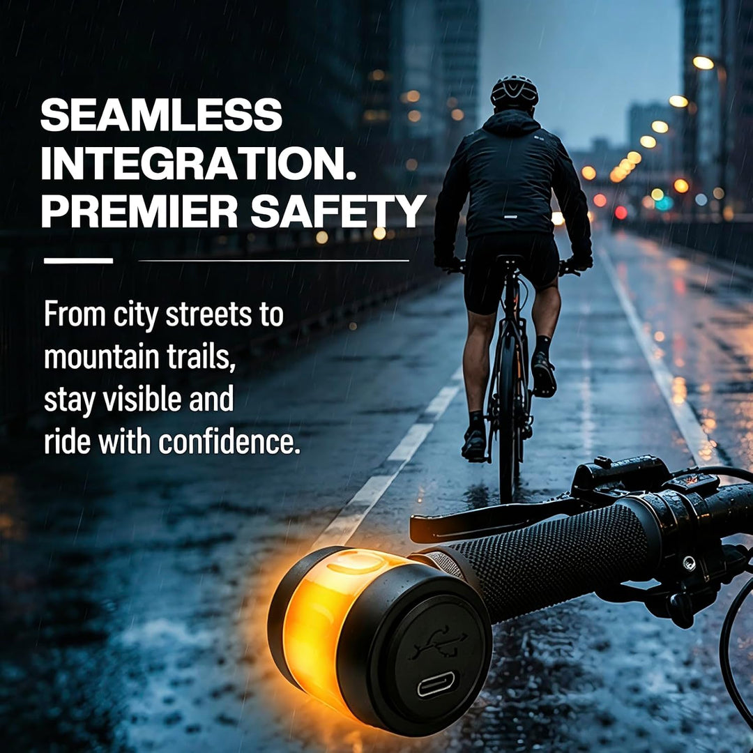 LED Blinker E Scooter Nachrüstset, wiederaufladbare Fahrrad Blinker für E Scooter, wasserdichtes Sco