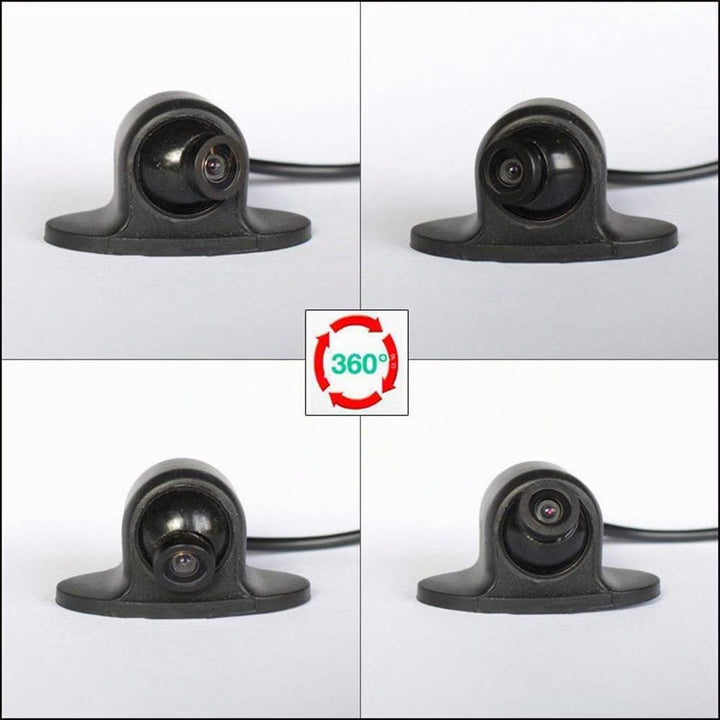 KIMISS 12V Mini-Autokamera, 360 ° Rotationskamera CCD Coms HD Nachtsicht Auto Rückfahrkamera Rückfah
