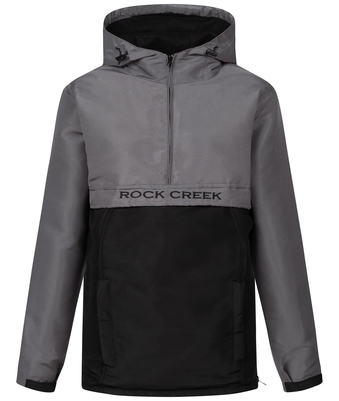 Rock Creek Damen Windbreaker Jacke Anorak D-477 M Dunkelgrau, M Dunkelgrau
