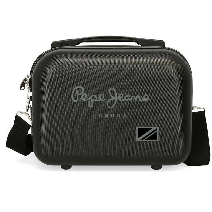 Pepe Jeans Cromwell Adaptable Kulturbeutel, Schwarz, 29 x 21 x 15 cm, starres ABS, 9,14 l, 0,63 kg