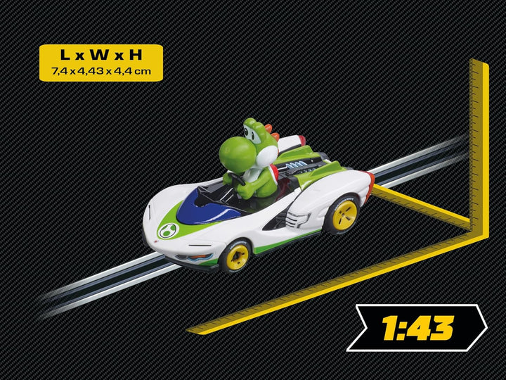 Carrera - 20064183 GO!!! Mario Kart - P-Wing - Yoshi I Rennbahnen und lizensierte Slotcars | bis zu