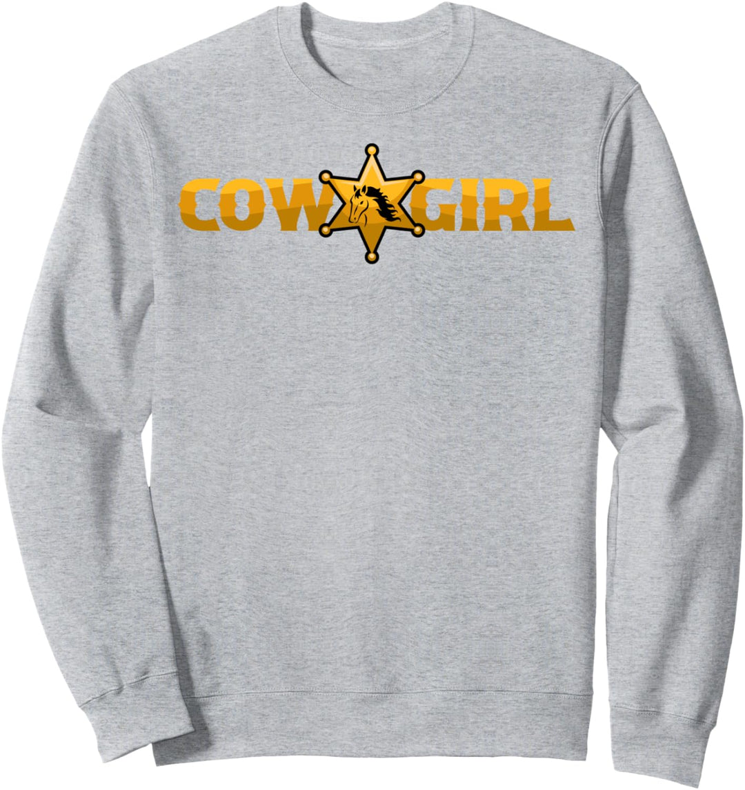 Horsegirl Abzeichen Westernreiten Pferde Reiter Rodeo Reiter Sweatshirt