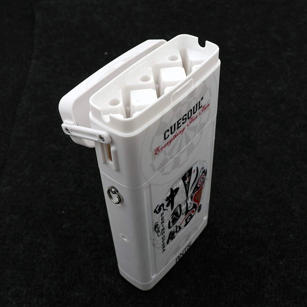 CUESOUL ANTIE Hard Dart Case für 6 Steel Tip Darts/Soft Tip Darts and Extra Dart Tips, Shafts and Fl