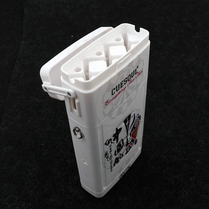 CUESOUL ANTIE Hard Dart Case für 6 Steel Tip Darts/Soft Tip Darts and Extra Dart Tips, Shafts and Fl