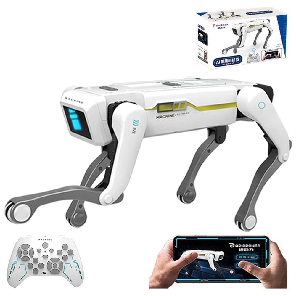 X-Verse 8002 RC Roboter Hund für Kinder Ferngesteuerter Spielzeug, Sprach und Interagieren, Programm