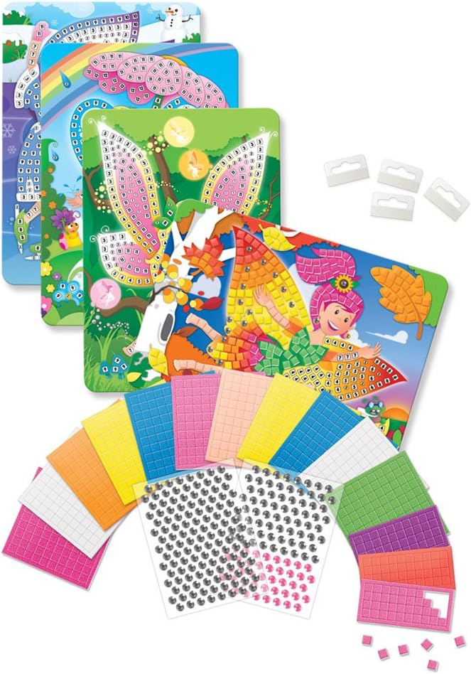 ORB Sticky Mosaic Glitzer Fee, kreative Geschenke Bastelset Kinder Geschenke für Mädchen und Jungen