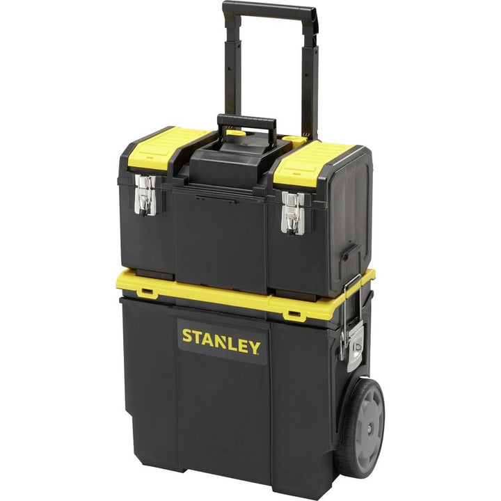 Stanley Mobile Werkzeugbox (48 x 57 x 29 cm, 2-in-1 Variante mit abnehmbarer Werkzeugbox, robuster T