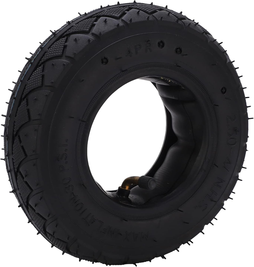 Hozee 2.50-4 Reifen und Schlauch, Safe Low Noise 2.50-4 Reifen- und Schlauchsatz Gummi für Sackkarre