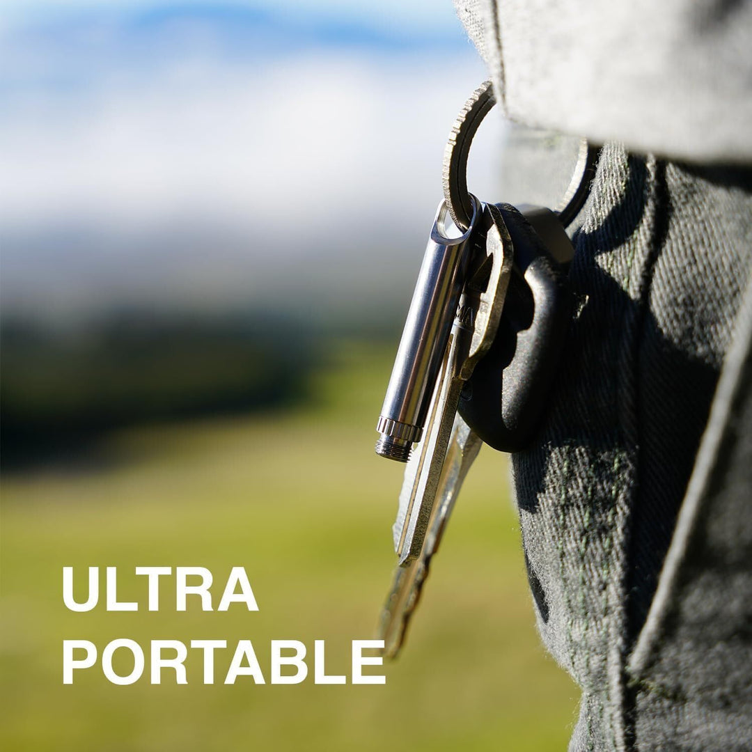 Micro tipick Outdoor Zahnstocher EDC Schlüsselanhänger Werkzeug Camping Picknick mit Schutzhülle Hal