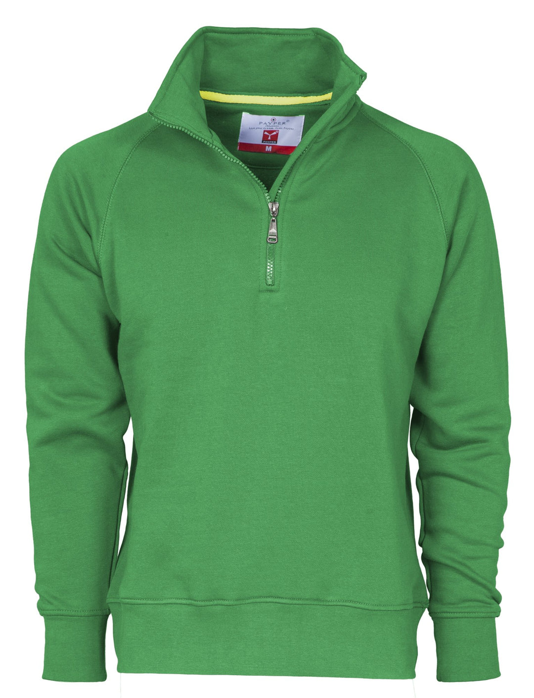 CHEMAGLIETTE! Miami + Sweatshirt aus Baumwolle mit halbem Reissverschluss in Payper S Grün, S Grün