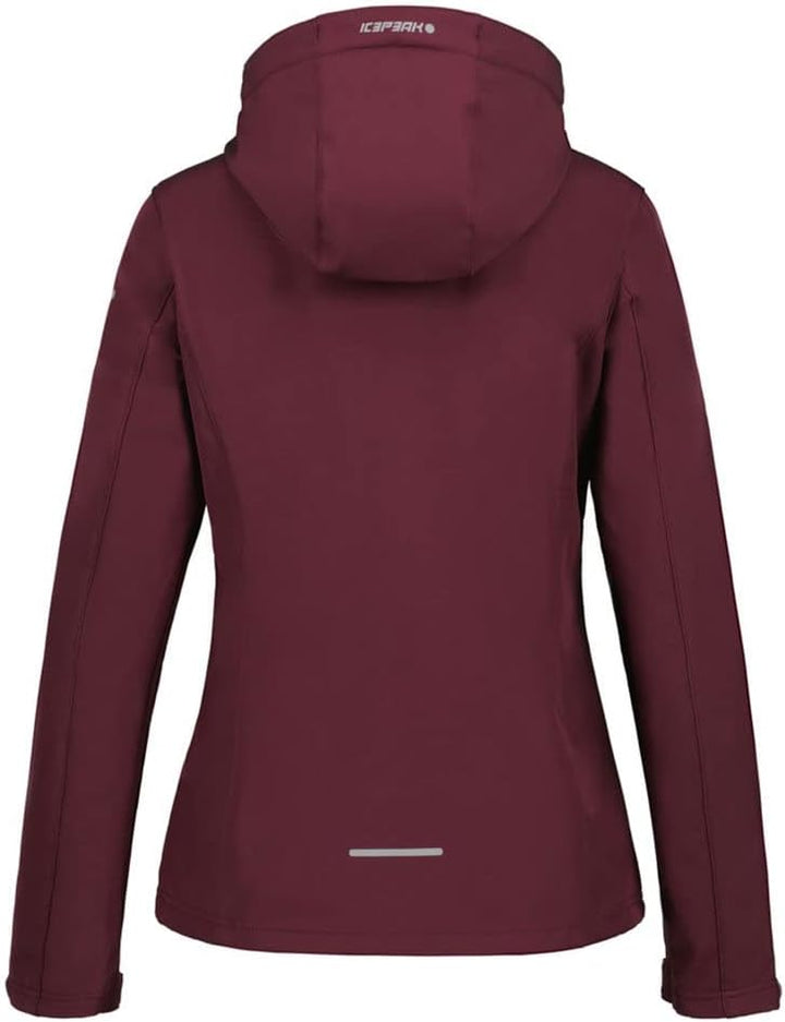 ICEPEAK Damen Brenham Softshell Jacke 36 Rot, 36 Rot
