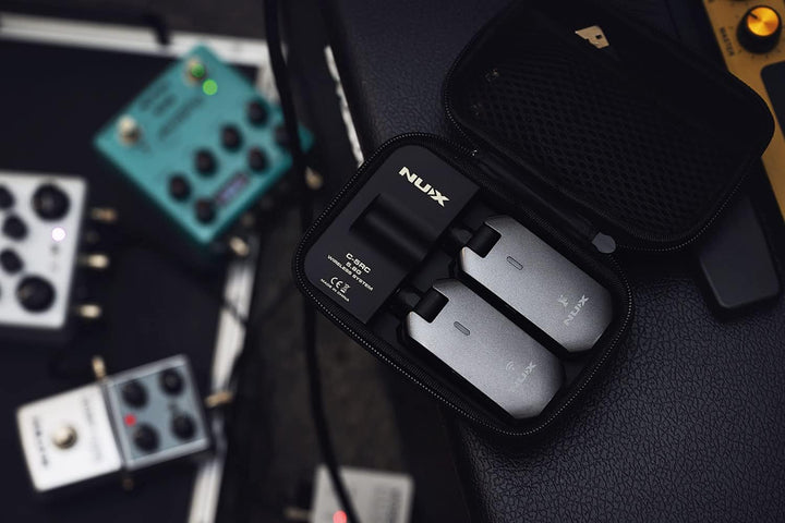 NU-X C-5RC Wiederaufladbares kabelloses Gitarren-Bug-Set | Trägerfrequenz 5,8 GHz