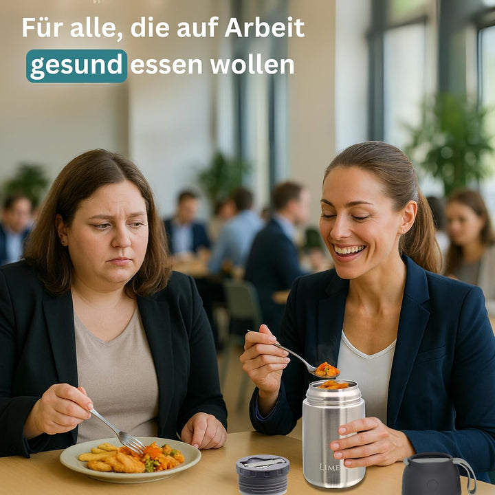 Thermobehälter für Essen 700ml [HEIss & KALT] Warmhaltebehälter Essen - Thermobox für Essen - Thermo