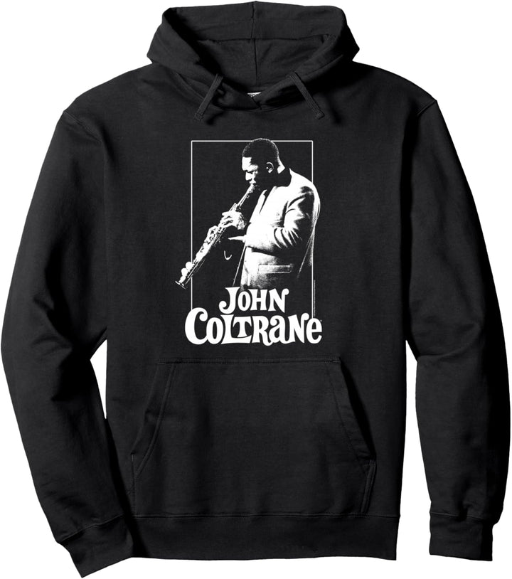 John Coltrane Rechteckiges Posterisiertes Foto Pullover Hoodie