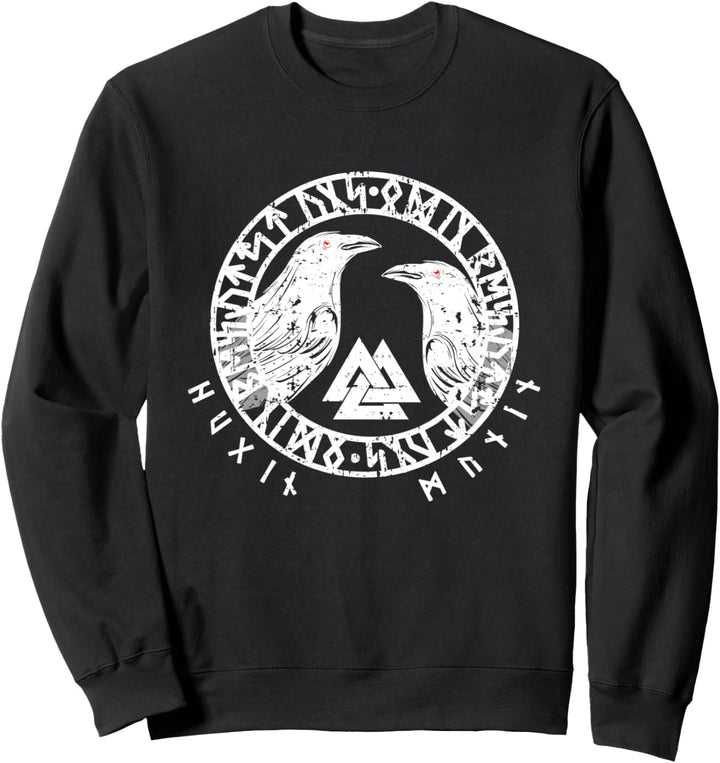 Vegvisir Raben Odins Hugin und Munin Sweatshirt
