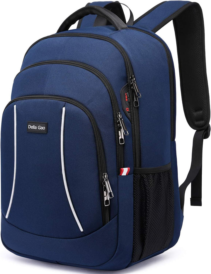 Della Gao Laptop Rucksack Herren, 17 Zoll Arbeit Business Rucksack Wasserdicht Rucksack Schule Tasch