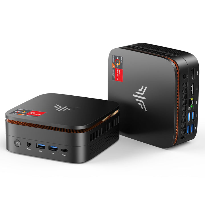 NiPoGi E1 Mini PC mit Ιntel Alder Lake N97(Max 3,6 GHz) 16GB DDR4 512GB SSD,Mini Computer Dual UHD D