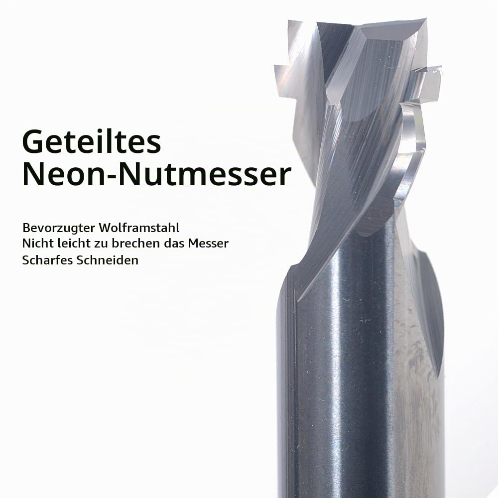 1Pcs CNC Router Bits Gravur Cutter 6mm Neon Light Strip Schlitz Bits Wolframkarbid Stahl End Mill Ne