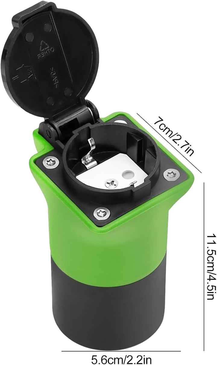 Adapter V2L für EV, 3.5KW 16A 220V Adapter von Fahrzeug zu Last, Typ2 auf Schuko-Aussenentlader, Kom