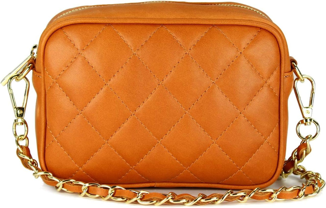 Belli italienische Echt Nappa Leder Abendtasche Damentasche kleine Umhängetasche zum Ausgehen gestep