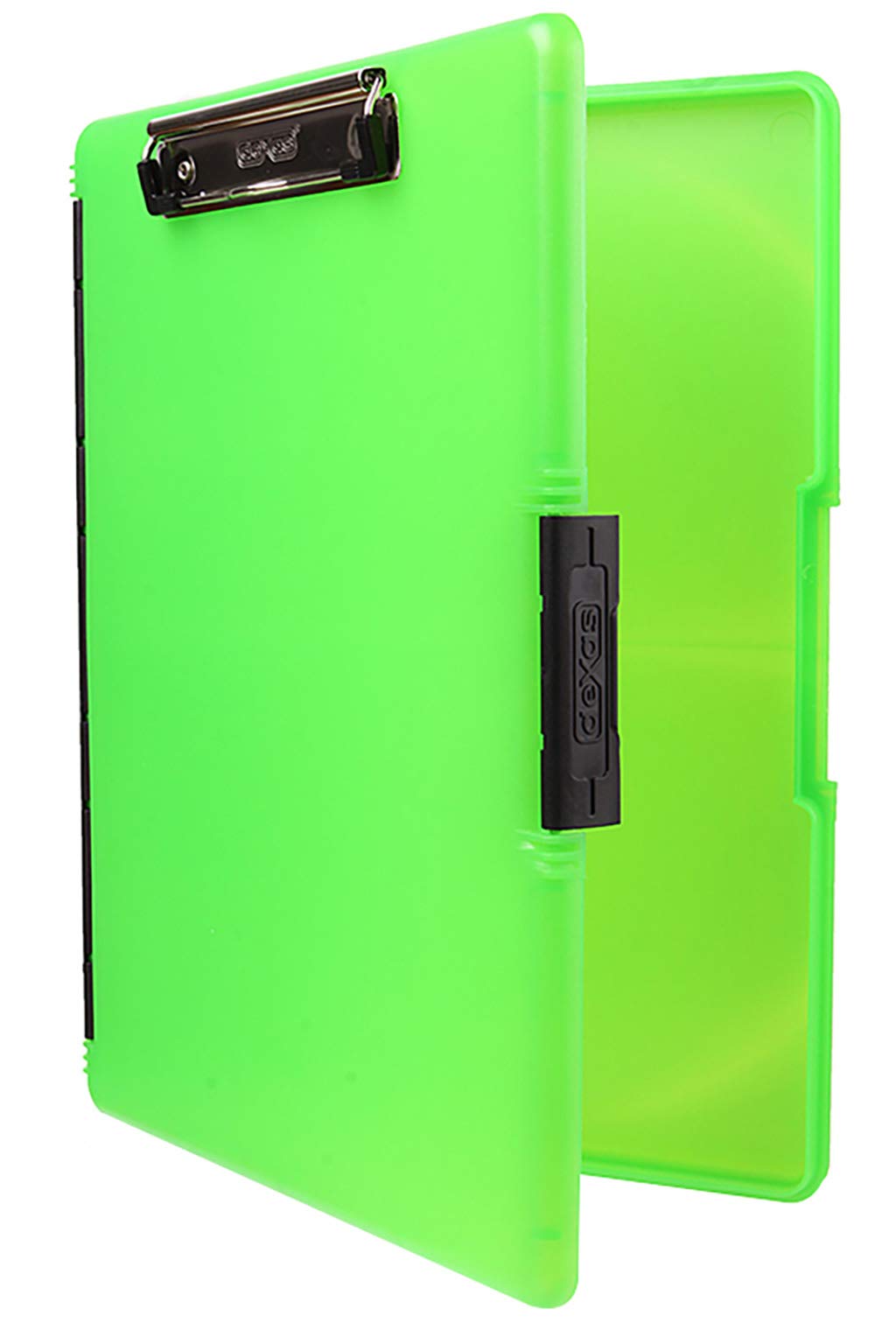 Dexas 3517-807 Slimcase 2 Klemmbrett mit seitlicher Öffnung, Kunststoff, neon Green, 12.5" x 9.5", n