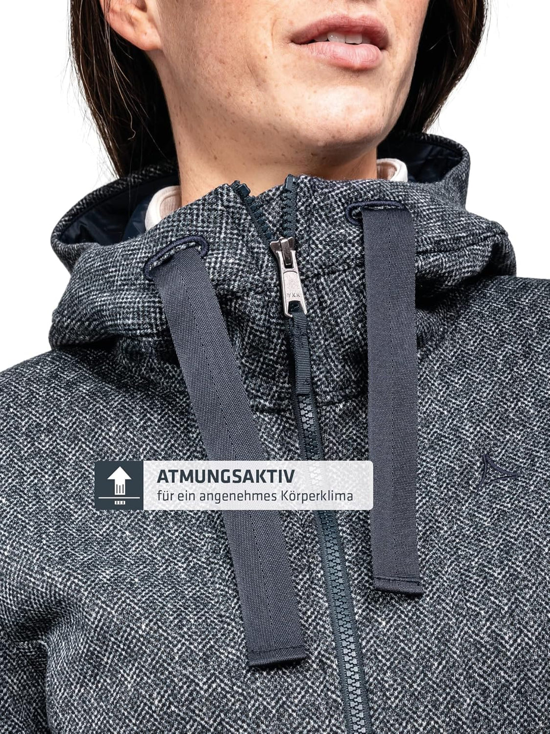 Schöffel Damen Fleece Hoody Aurora L, weicher Fleece Pullover aus elastischem Super Warm Fleece, atm