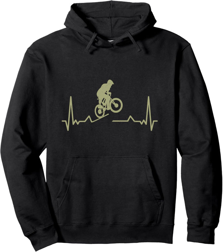 Vintage BMX Herzschlag Pullover Hoodie