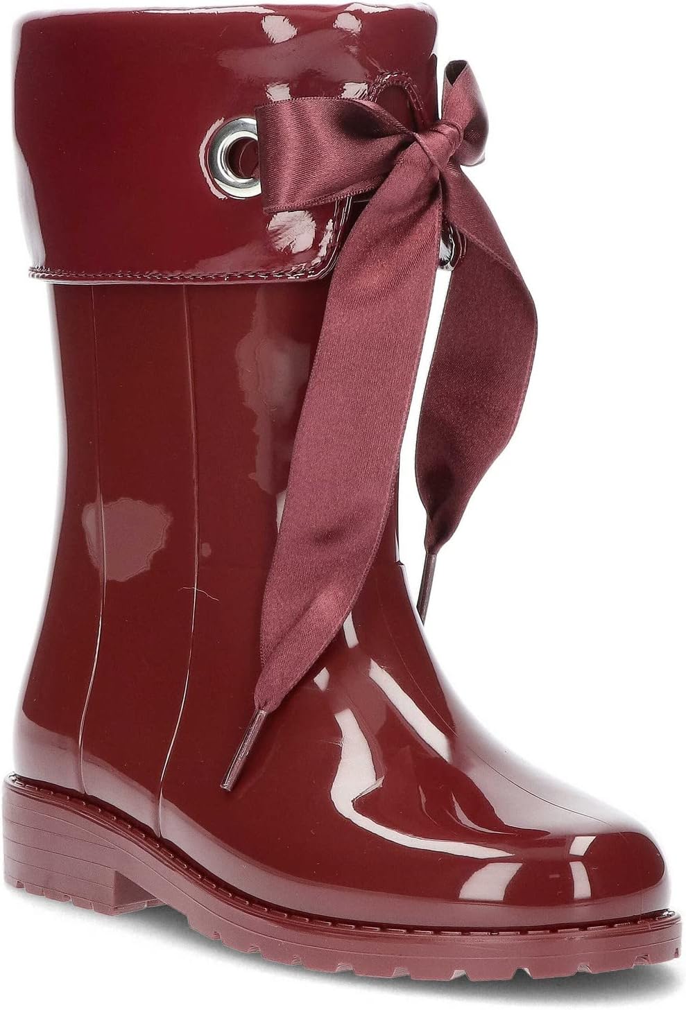 IGOR Sweatshirt aus Lackleder für Mädchen, Wasserstiefel 24 EU Burgund Burdeos, 24 EU Burgund Burdeo