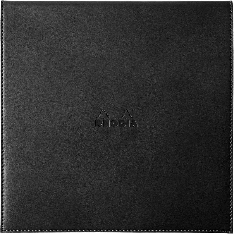 Rhodia 118319C Notizblock quadratisch mit Schutzhülle ePURE (aus Kunstleder, 22 cm x 22 cm, Premium