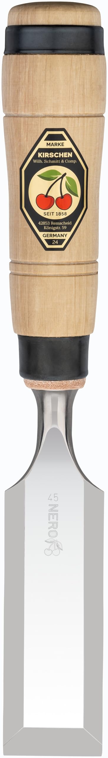 "KIRSCHEN" Werkzeuge 1205045 | Zimmermannsbeitel mit Weissbuchenheft, 45mm 45 mm, 45 mm