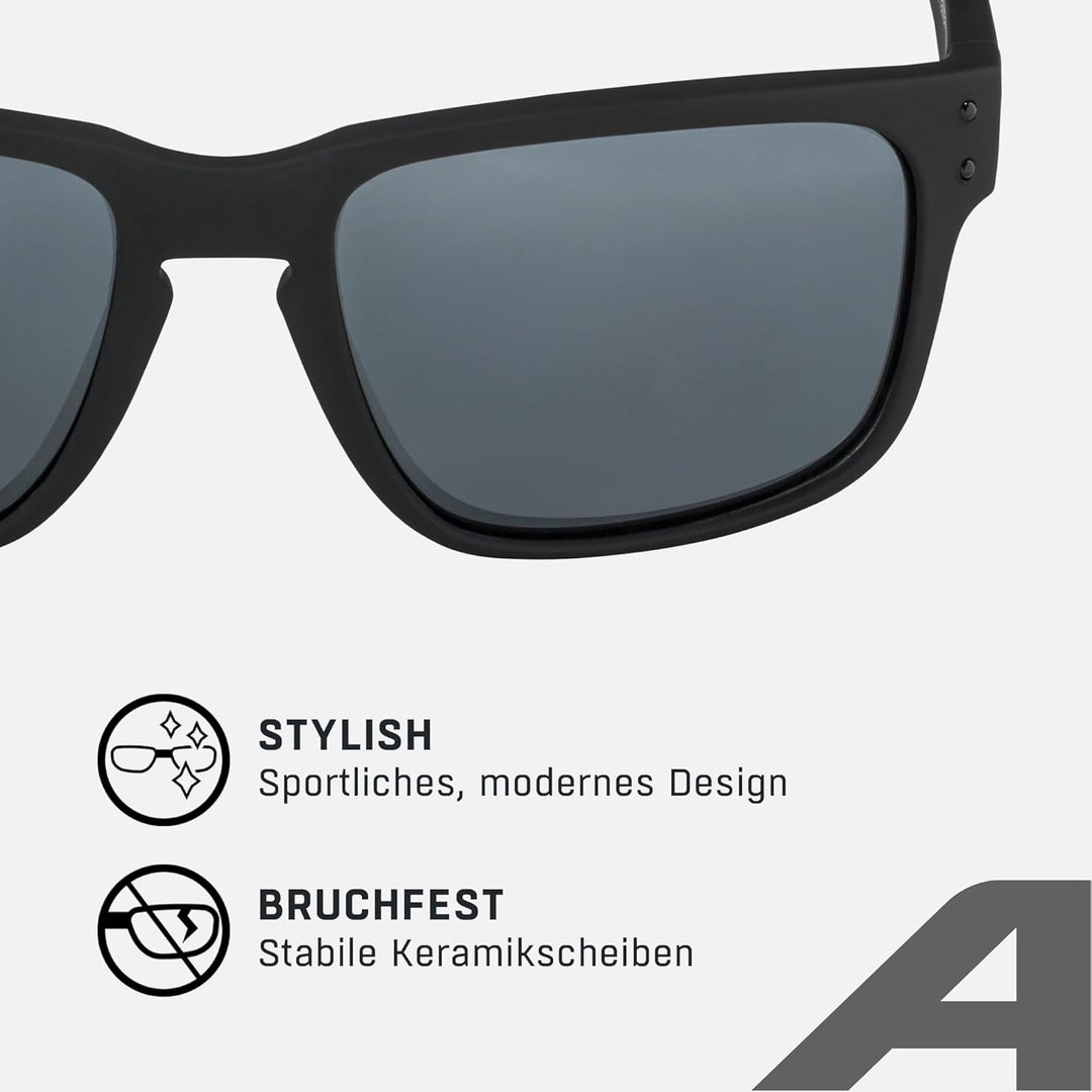 ALPINA KOSMIC - Verspiegelte und Bruchsichere Sonnenbrille, ideal für Alltag und Outdoor mit UV-A-,