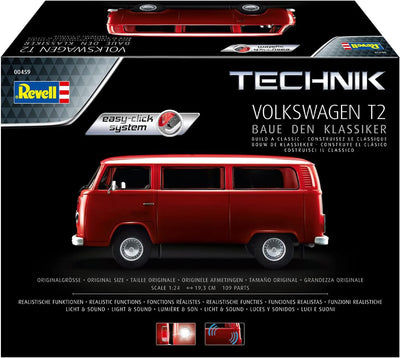 Revell Modellbausatz I Volkswagen T2 Technik I Easy-Click-Bausatz I Detailreiches Fahrzeug I Masssta