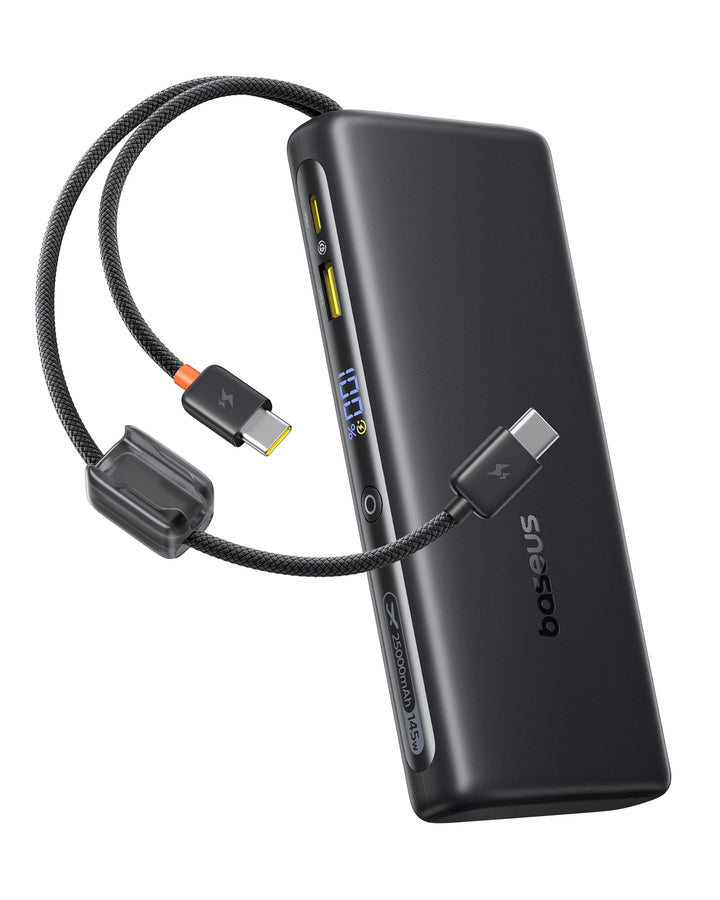 Baseus FC41 145W 25000mAh Powerbank Laptop CCC Zertifizierung, Schnellladen Power Bank mit 2 Integri