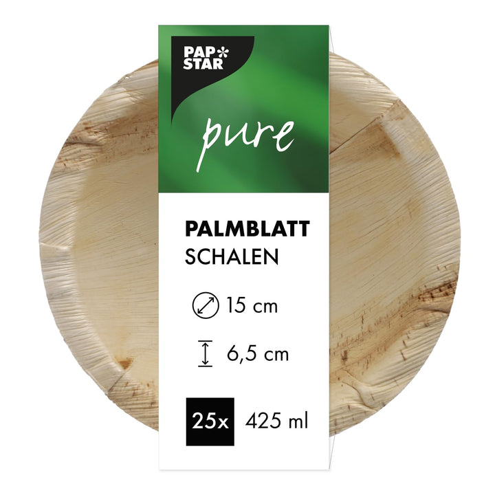 PAPSTAR Palmblatt-Schale"pure" rund 425 ml