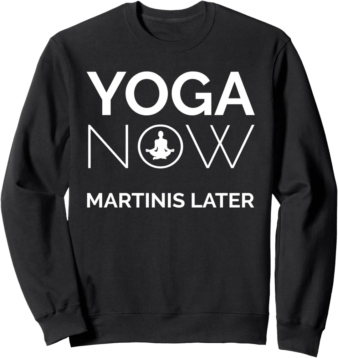 Yoga TShirt Funny Yoga Shirt Tee Top Yoga Gift Martini Lover Sweatshirt