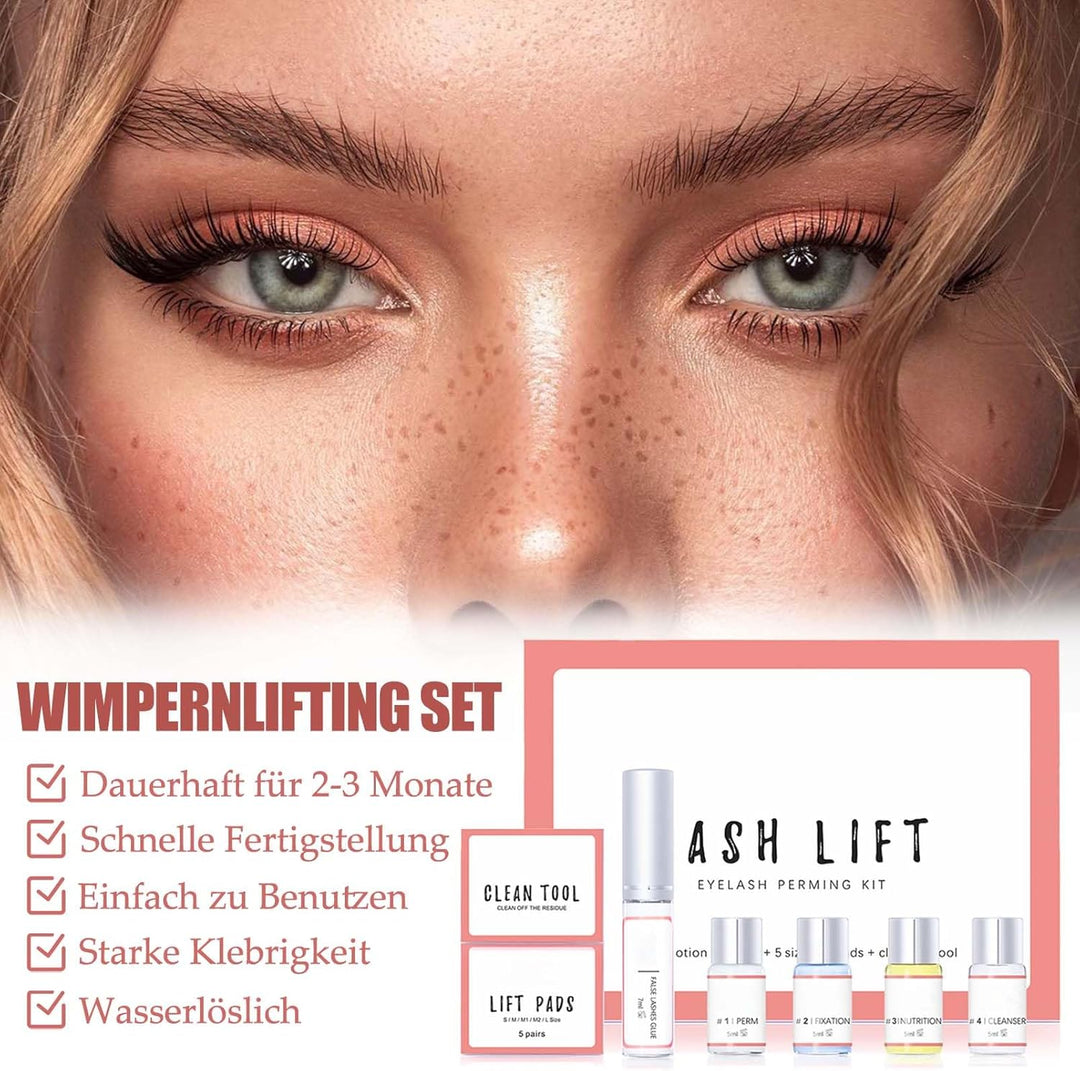 Wimpernlifting Set, 2025 Aktualisiertes Lash Lifting Set, Sicherheit Wimpernwellen Starter Kit, Natü
